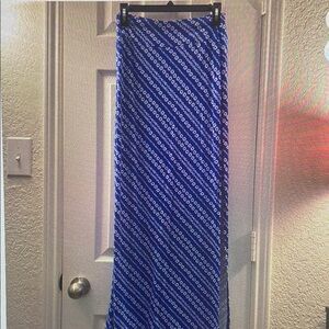 Blue Patterned Women's Skirt